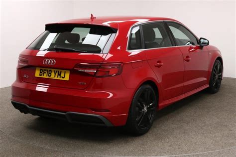 Used 2018 RED AUDI A3 Hatchback 1.5 TFSI S LINE 5d AUTO 148 BHP for ...