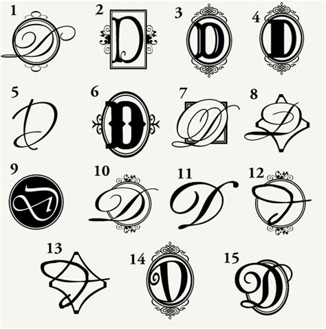 Pin by Janet Kennedy on Letter D Monograms & Such | Monogram letters ...