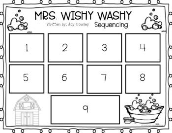 Mrs. Wishy Washy [Literature Unit] by Preschoolers and Sunshine | TpT