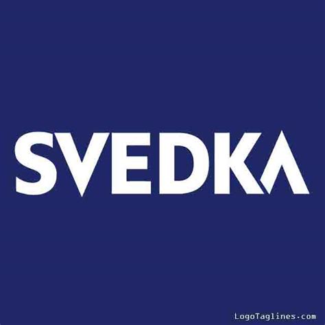 SVEDKA Vodka Logo and Tagline - Slogan - Founder