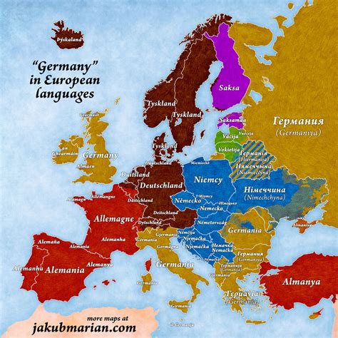 Names of Germany in European languages : r/theworldnews