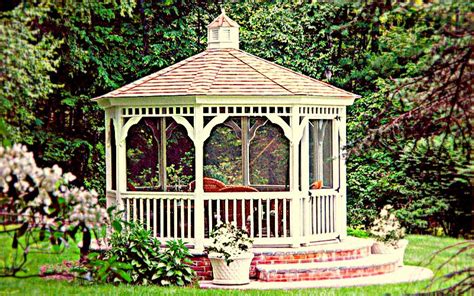 Pin by Amish Country Gazebos on Screened-In Gazebos | Diy gazebo ...