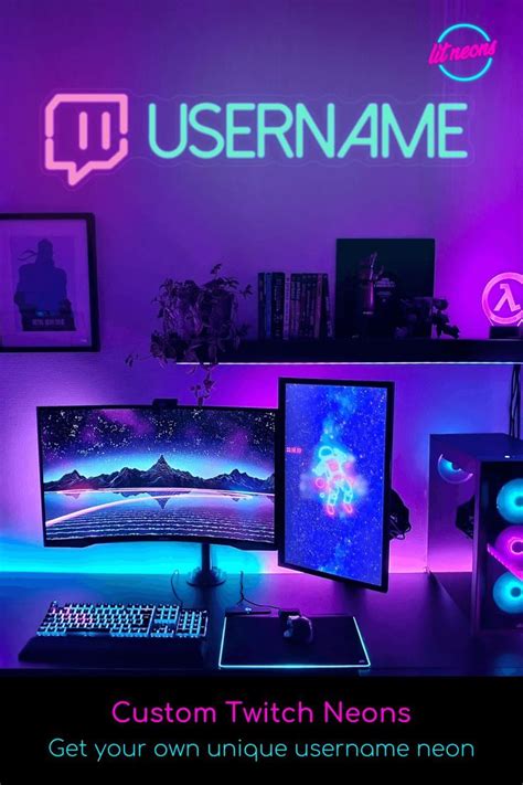 Twitch Username Neon Sign, LED Light Neons, Twitch.tv Neon, Twitch ...