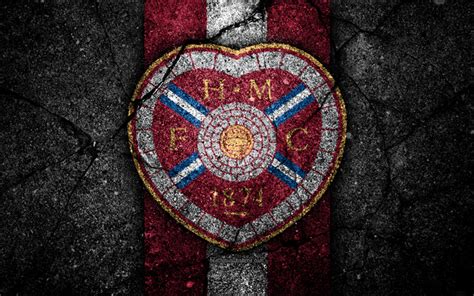 Download wallpapers FC Hearts, 4k, emblem, Scottish Premiership ...