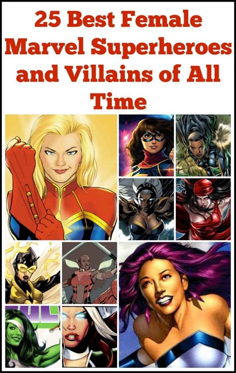 25 Best Female Marvel SUPERHEROES AND VILLAINS of All Time