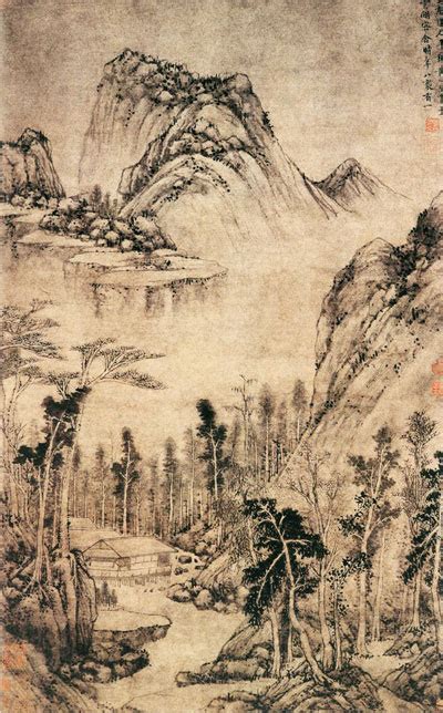 Mountain Landscape Painting In China - Gwerh