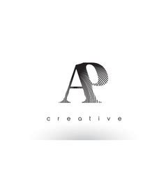 Ap logo letter design Royalty Free Vector Image