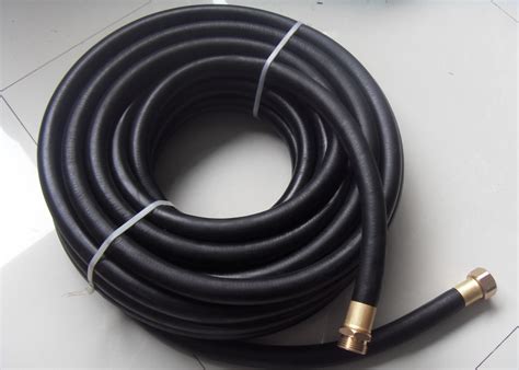 Black Rubber Heavy Duty Contractor Commercial Grade Water Hose With ...