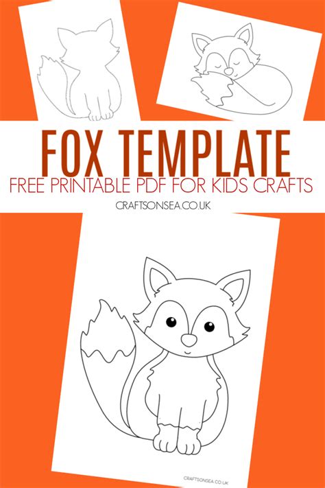 Fox Template (FREE Craft Printable) - Crafts on Sea