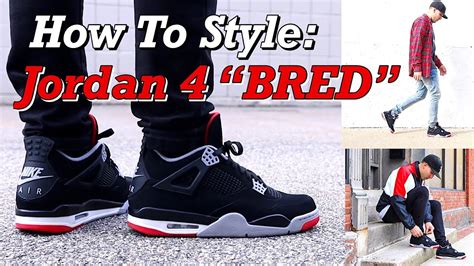 Jordan 4 Bred Denim outfit Streetwear fashion Fashion outfits