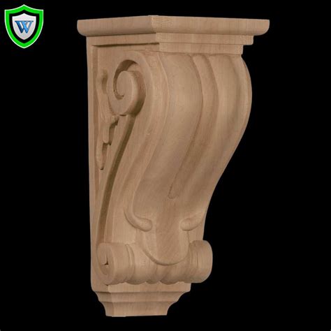 10" Height - Classical Wood Corbel Design