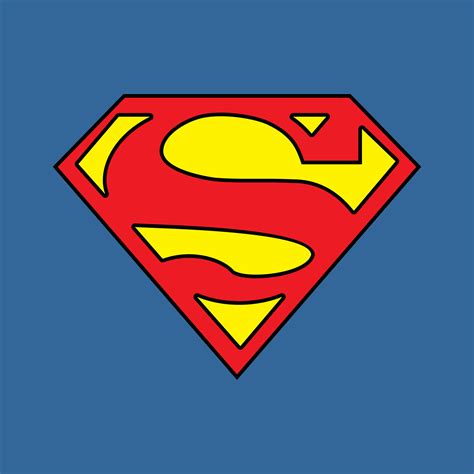 Superman logo vector free download 20109173 Vector Art at Vecteezy