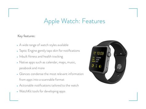 Apple Watch: Features • A