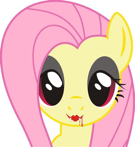 Fluttershy vampire PNG by leopurofriki on DeviantArt