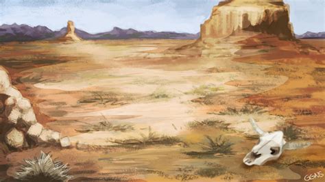 Sketch Desert at PaintingValley.com | Explore collection of Sketch Desert