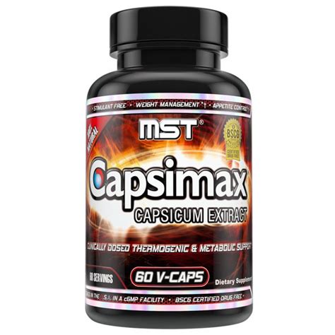 Capsimax Supplement 60 servings, 100mg V Capsules, by MST - Clinically ...