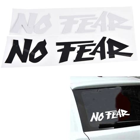 1 Pcs NO FEAR Car Sticker Cool Slogan Decal Decoration Car Accessory 2 ...