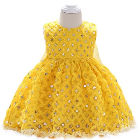 Aliexpress.com : Buy yellow Newborn Clothes Summer Baby Girls Sequins ...