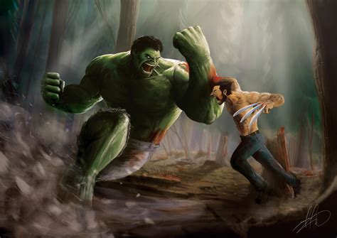 Hulk Vs Wolverine Wallpaper,HD Superheroes Wallpapers,4k Wallpapers ...