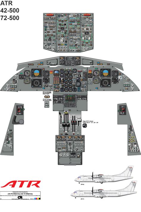 ATR 42/72 - 500 Cockpit Poster - Printed