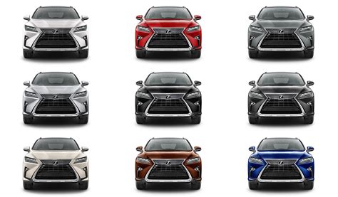 2016 Lexus RX350 Colors