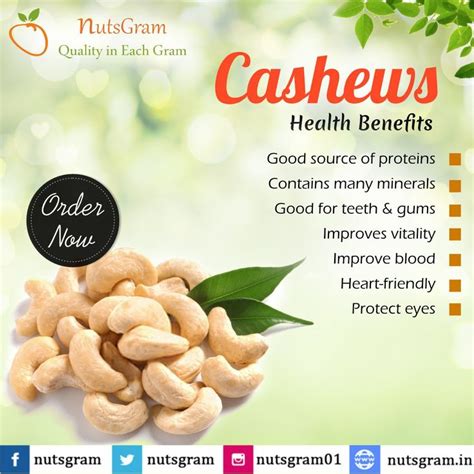 Cashews Health Benefits! | Cashews benefits, Cashew health benefits ...