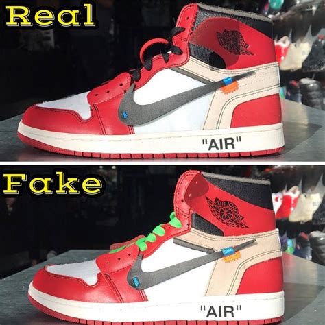 OFF WHITE x JORDAN 1s. REAL VS FAKE - Limits App - Medium