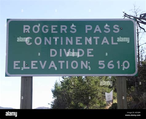 Sign at Continental Divide USA Stock Photo - Alamy