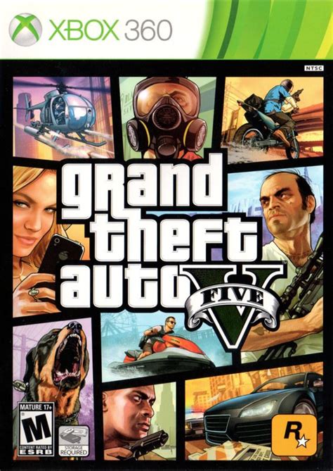 Grand Theft Auto V (2013) Xbox 360 box cover art - MobyGames