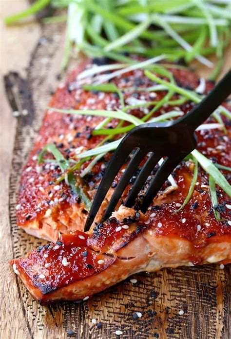 Oven Baked Asian BBQ Salmon - Mantitlement