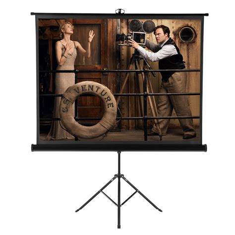 Excelvan Projector Screen, 100 Inch HD Portable Movie Screen with ...