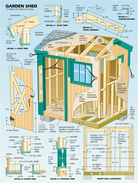 DIY Shed | Click on link for plans. (Illustration by Eugene Thompson ...