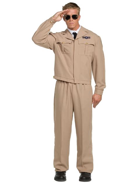 1940s Male High Flyer Retro Captain Pilot Aviator Uniform Men Costume ...