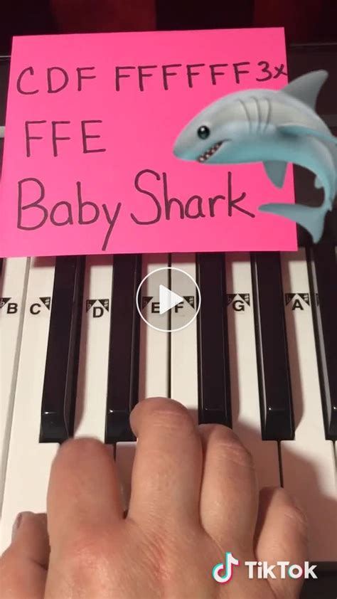 How to play Baby Shark on Piano 🎹 ️🦈 #babyshark #piano #pianotutorial ...