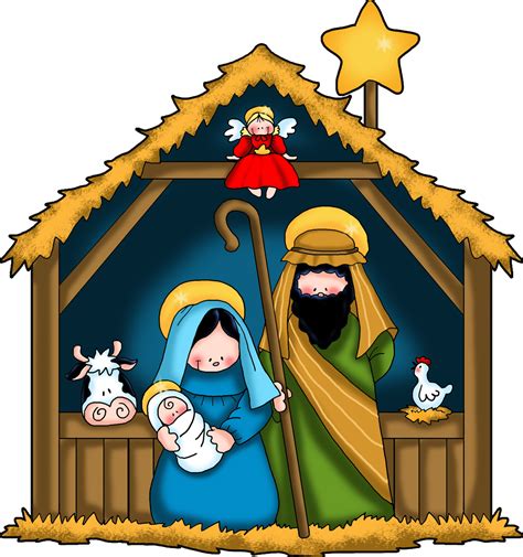 Nativity Scene Clip Art | Nativity Stable Clip Art http ...