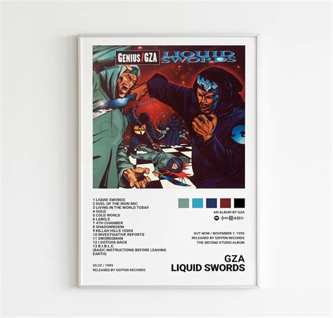 GZA Poster / Liquid Swords Poster / Gza Liquid Swords/ Album - Etsy