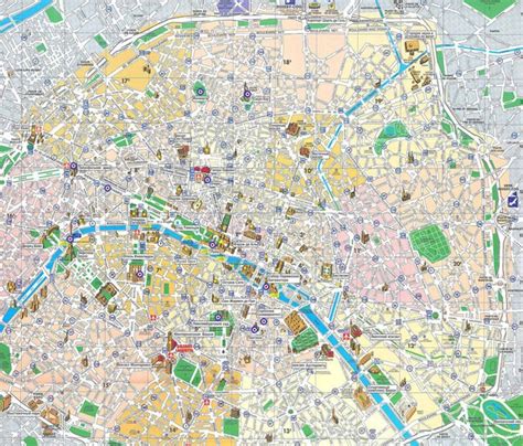 ee056195351: Map Of Paris Landmarks