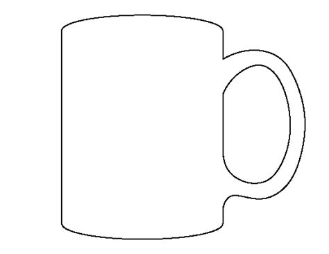 Printable Mug Template | Mug template, Templates printable free, Mugs