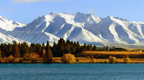 Snow Capped Peaks and Mountains landscape in New Zealand image - Free ...