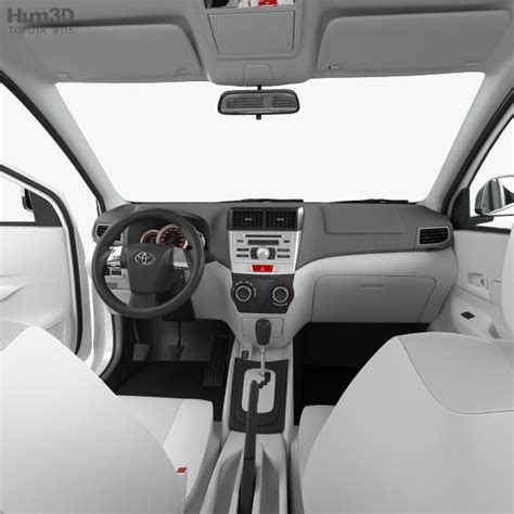 Toyota Avanza with HQ interior 2014 3D model - Vehicles on Hum3D