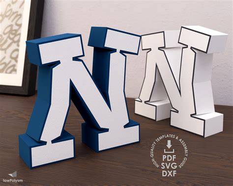 Graffiti 3d Letter N Template Printable Letter for 3d Sign - Etsy Canada