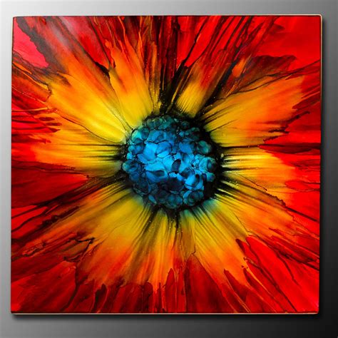 Modern Art Paintings for Sale | Original Abstract on Metal – Herbst ...