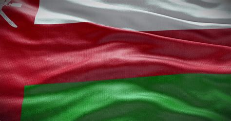 Oman flag background. National flag of country waving 21018354 Stock ...