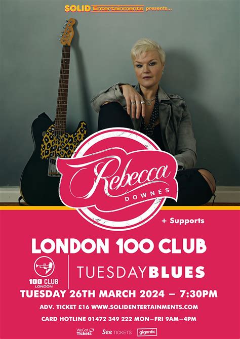 Return to the 100 Club, London in March 2024