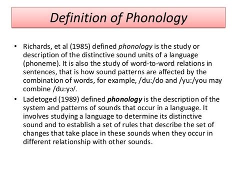 phonology