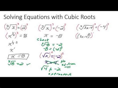 Solving Cube Root Equations Calculator - Tessshebaylo