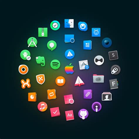 Icon Set for macOS (60 Icons) | Icon set, Design freebie, Apple icon