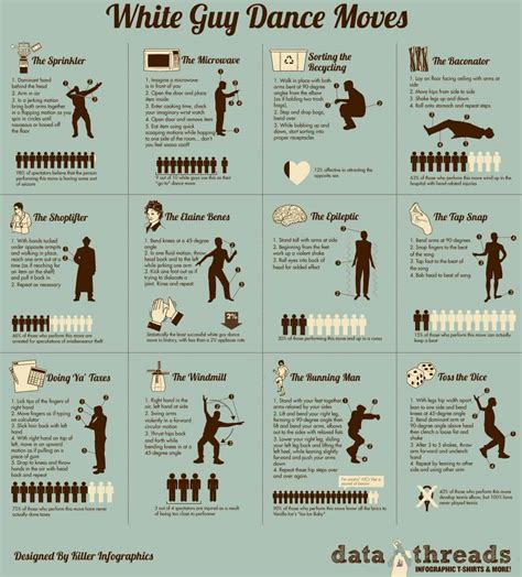 White Guy Dance Moves | Daily Infographic