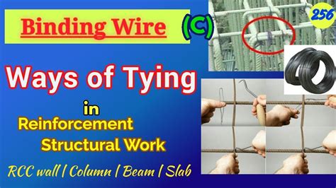 Different Ways to tie Rebar || Types of Rebar Ties || Hand Tying Rebar ...