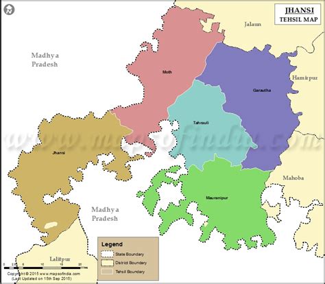 Jhansi Tehsil Map